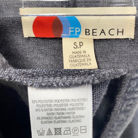 Free People Beach TGIF Pullover Sweater In Slate Gray Size Small - Picture 10 of 13